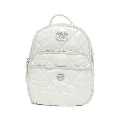 Pre-owned Chanel White Nylon Backpack ()