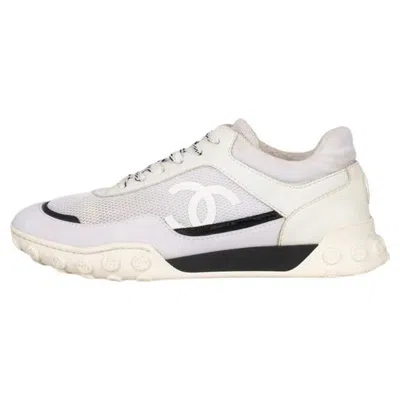 Pre-owned Chanel White Textile Sneakers - Size 37