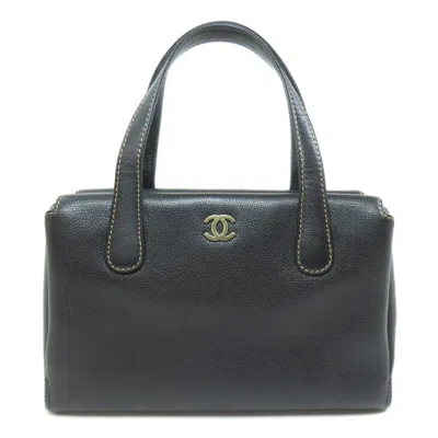 Pre-owned Chanel Wild Stitch Black Tote Bag ()