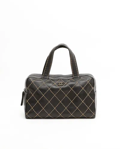 Pre-owned Chanel Wild Stitch Boston Bag In Multi