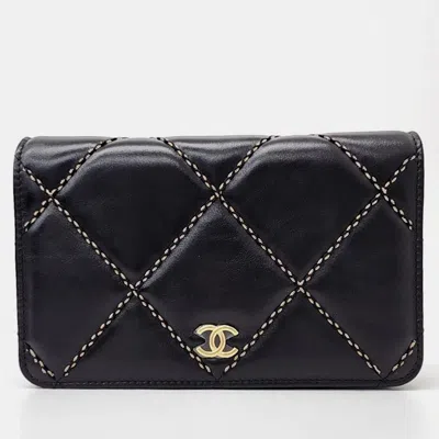 Pre-owned Chanel Woc Mini Crossbody Bag In Black