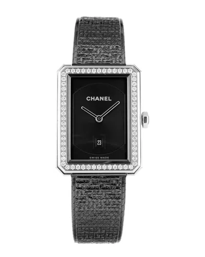 Pre-owned Chanel Women's Boy Friend Diamond Watch (authentic )