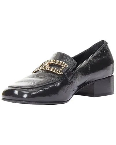 Pre-owned Chanel Women's Calfskin Cc Chain Link Moccasin (authentic Pre-loved)