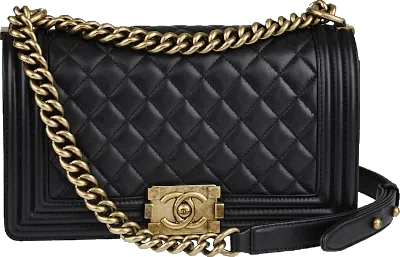 Pre-owned Chanel Women's  Boy Flap Quilted Medium Black In Multi