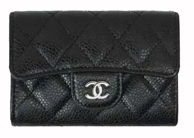 Pre-owned Chanel Women's  Classic Card Holder In Black (ap0214)