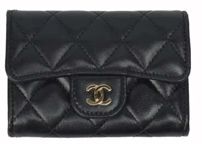Pre-owned Chanel Women's  Classic Card Holder In Black (ap0214)