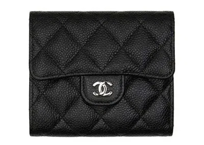 Pre-owned Chanel Women's  Classic Small Flap Wallet In Black (ap0231)