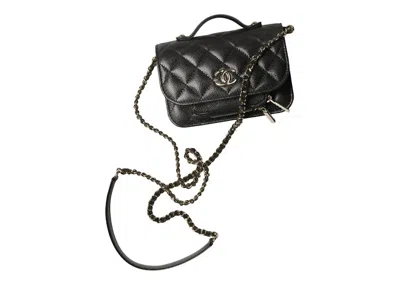 Pre-owned Chanel Women's  Clutch With Chain Ap2914 In Black