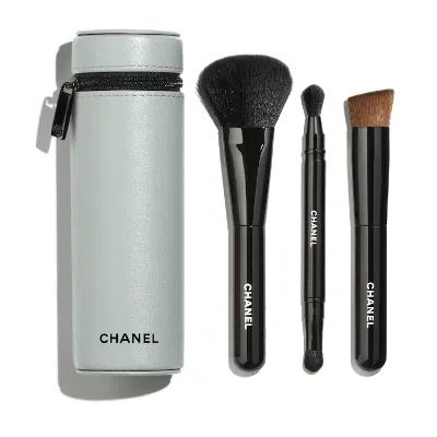 Pre-owned Chanel Women's  Codes Couleur Limitededition Collection Of 3 Essential Brushes In 131/cavalier Seul
