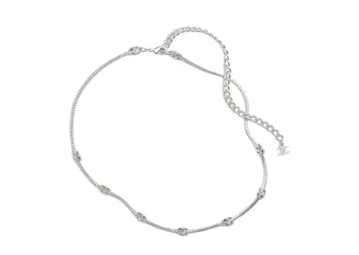 Pre-owned Chanel Women's  Metal Necklace In Silver (abe254 B18058 Nzs81)