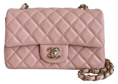 Pre-owned Chanel Women's  Mini Classic Flap Bag In Pink (a69900)