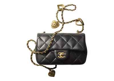 Pre-owned Chanel Women's  Mini Flap Bag As3456 In Black