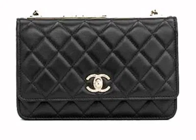 Pre-owned Chanel Women's  Trendy Cc Woc In Black (a80982)