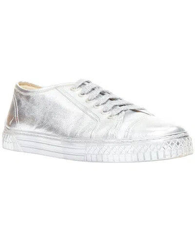Pre-owned Chanel Women's Leather Glitter Sneaker (authentic Pre-loved)