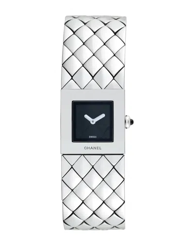 Pre-owned Chanel Women's Matelassé Watch, Circa 2000's (authentic Pre-loved)