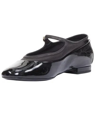 Pre-owned Chanel Women's Patent Leather Cc Logo Mary Jane Ballet Flat (authentic Pre-  Loved)