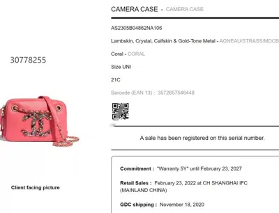 Pre-owned Chanel Women Pre-loved Bag Very Good Condition In Multi