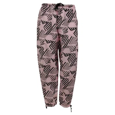 Pre-owned Chanel Womens 2023 Coco Beach Star Print Pink Black Pants It 40 Joggers Trousers