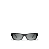 Chanel Womens Black Ch5564b Rectangular-frame Acetate Sunglasses In Black