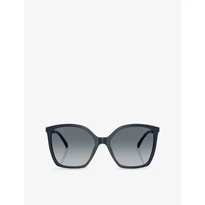 Pre-owned Chanel Womens  Ch5546q Polarised Square-frame Acetate Sunglasses