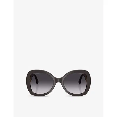 Pre-owned Chanel Womens Brown Ch5531 Butterfly-frame Acetate Sunglasses