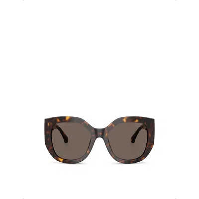 Pre-owned Chanel Womens Brown Ch5550 Butterfly-frame Acetate Sunglasses