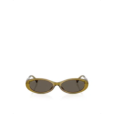Chanel Womens Ch5565 Oval-frame Acetate Sunglasses Green