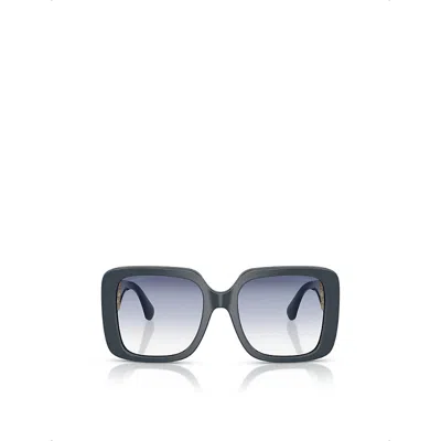 Pre-owned Chanel Womens Ch5532 Square-frame Acetate Sunglasses Green
