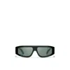 Chanel Womens Ch6057 Rectangular-frame Curved Nylon Sunglasses Black In Black