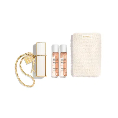 Chanel Womens Coco Mademoiselle Eau De Parfum Purse Spray Set 3 X 7ml