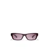 Chanel Womens Red Ch5564b Rectangular-frame Acetate Sunglasses In Red