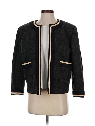 Pre-owned Chanel Wool Blazer Jacket In Gray