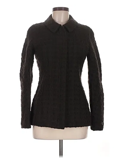 Pre-owned Chanel Wool Coat In Black