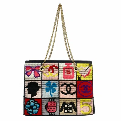 Pre-owned Chanel Wool Shoulder Bag () In Multi