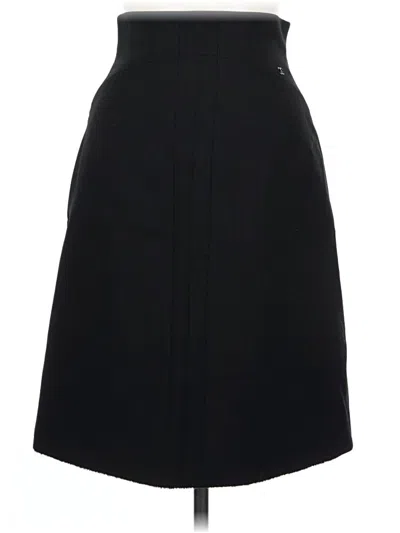Pre-owned Chanel Wool Skirt In Black