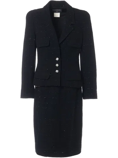Pre-owned Chanel Wool Suit In Black