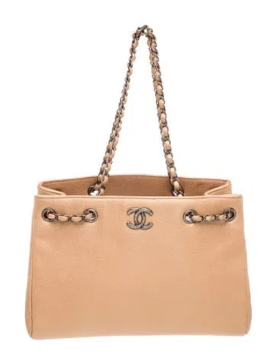 Pre-owned Chanel Woven Chain Shopping Tote