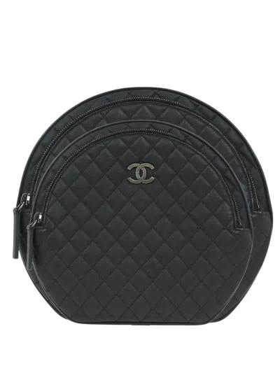 Pre-owned Chanel X Monster 1990s-2000s Quilted Wireless Headphones And Storage Bag In Black