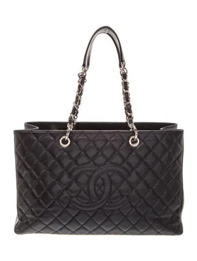 Pre-owned Chanel Xl Grand Shopping Tote In Black