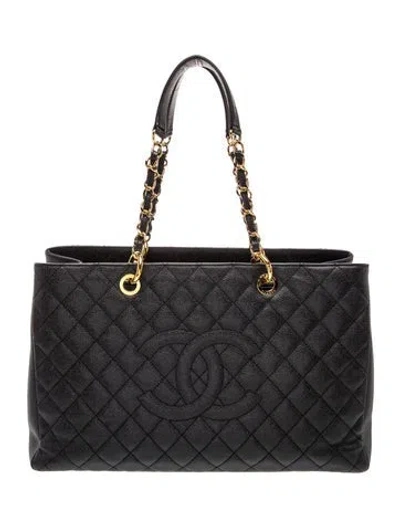 Pre-owned Chanel Xl Grand Shopping Tote In Black
