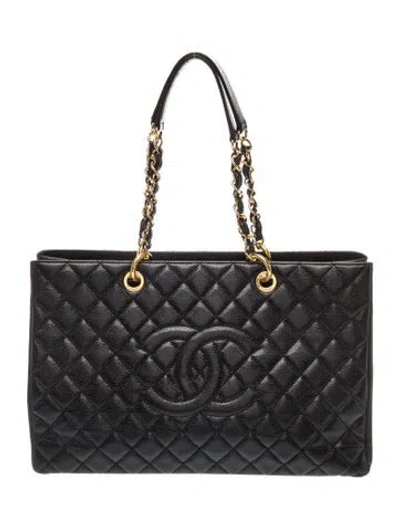 Pre-owned Chanel Xl Grand Shopping Tote In Black
