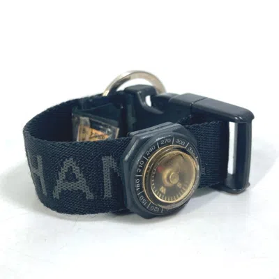 Pre-owned Chanel Yellow Canvas Nylon Keyring () In Multi