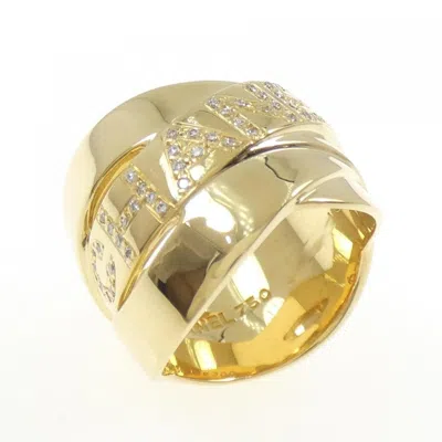Pre-owned Chanel Yellow Gold (18k) Band Ring ()