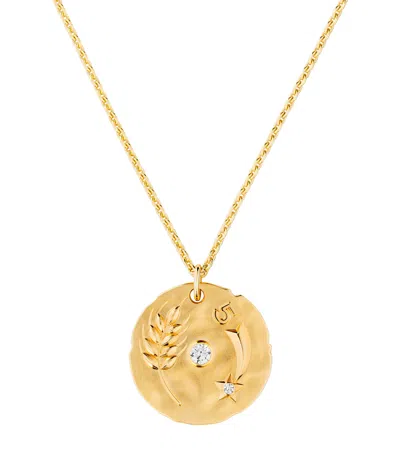 Pre-owned Chanel Yellow Gold And Diamond Chance De  Talismans Necklace