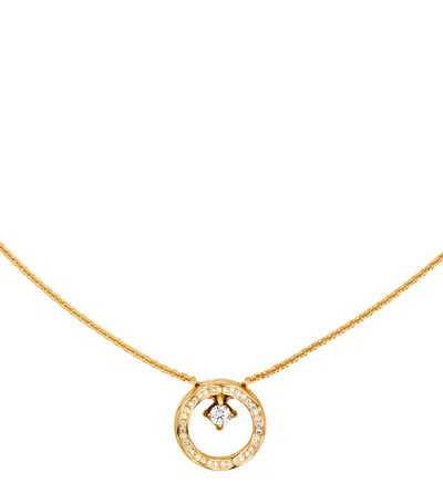 Pre-owned Chanel Yellow Gold And Diamond Coco Crush Necklace