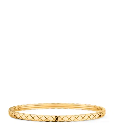 Pre-owned Chanel Yellow Gold Coco Crush Bangle