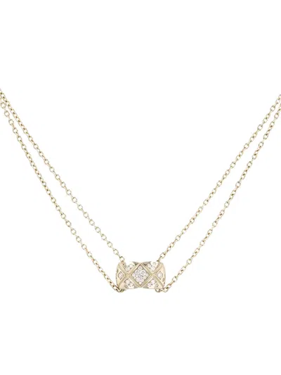 Pre-owned Chanel Yellow Gold Diamonds Necklace
