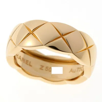 Pre-owned Chanel Yellow Gold Yellow Gold (18k) Band Ring ()