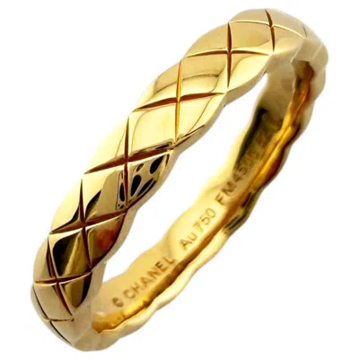 Pre-owned Chanel Yellow Gold Yellow Gold (18k) Band Ring ()