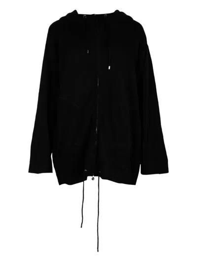 Pre-owned Chanel Zip-up Hoodie In Black